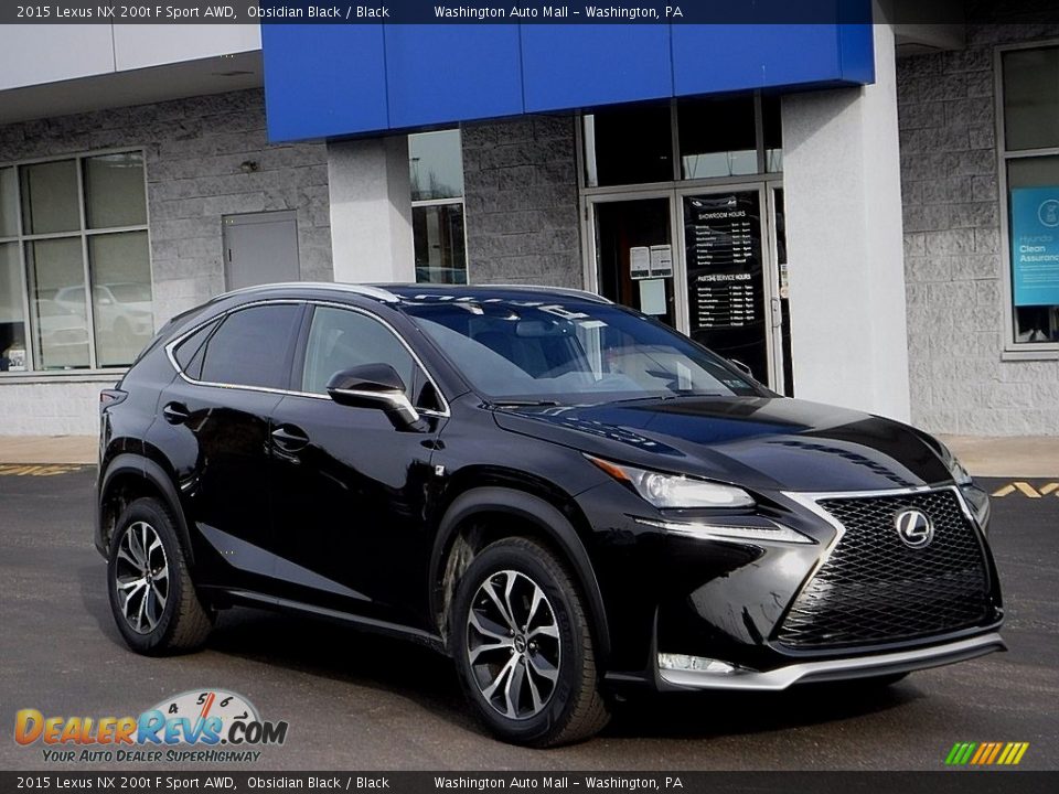 Obsidian Black 2015 Lexus NX 200t F Sport AWD Photo #1