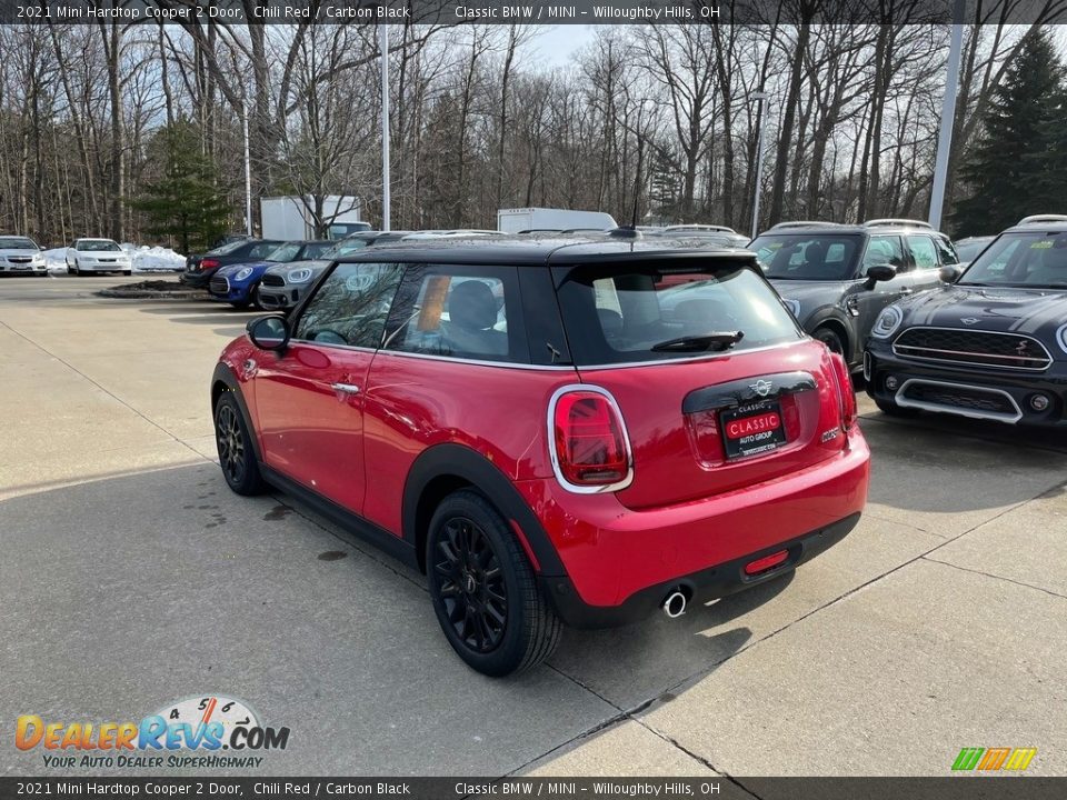 2021 Mini Hardtop Cooper 2 Door Chili Red / Carbon Black Photo #2