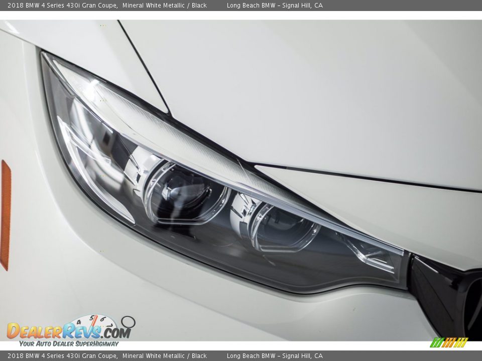 2018 BMW 4 Series 430i Gran Coupe Mineral White Metallic / Black Photo #25