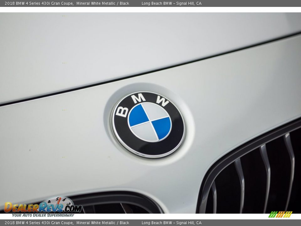 2018 BMW 4 Series 430i Gran Coupe Mineral White Metallic / Black Photo #26
