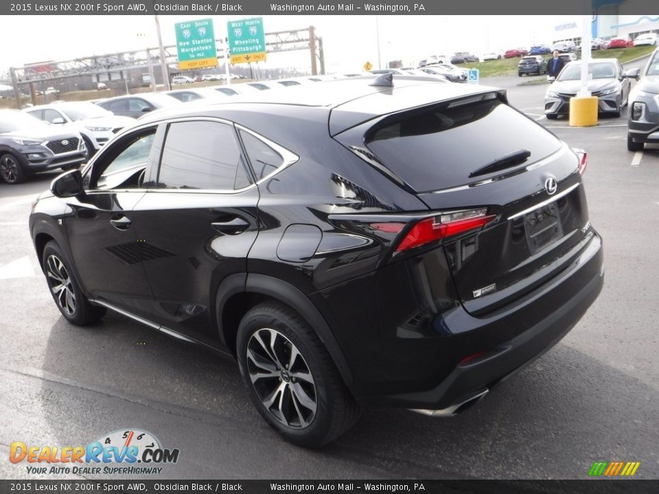 2015 Lexus NX 200t F Sport AWD Obsidian Black / Black Photo #8