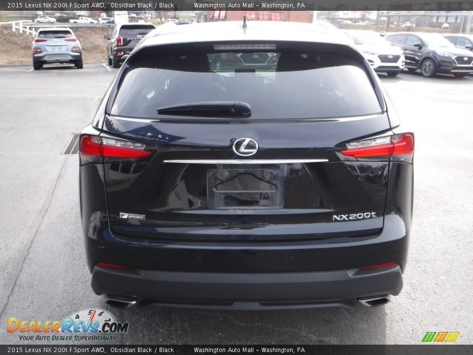 2015 Lexus NX 200t F Sport AWD Obsidian Black / Black Photo #9