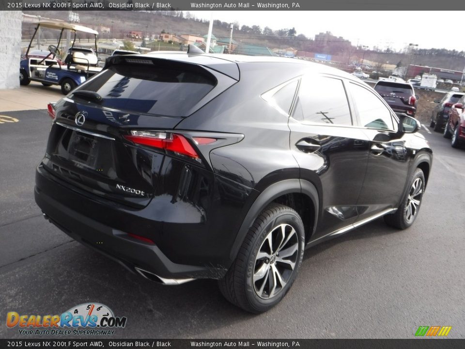 2015 Lexus NX 200t F Sport AWD Obsidian Black / Black Photo #10