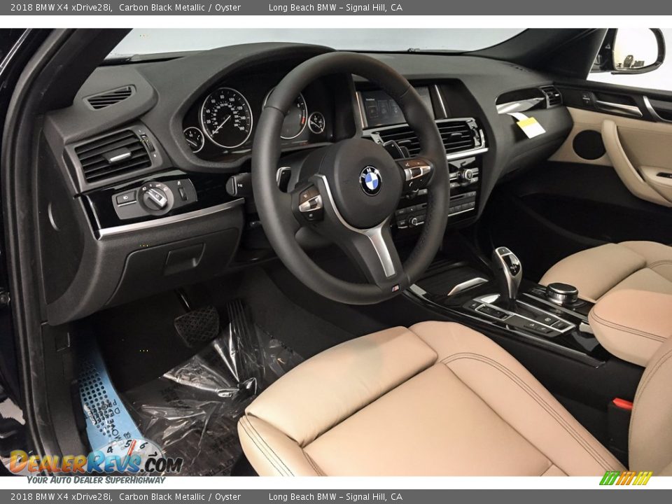 2018 BMW X4 xDrive28i Carbon Black Metallic / Oyster Photo #6
