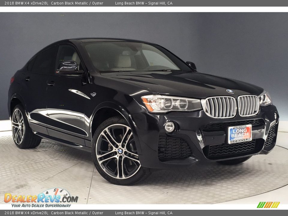 2018 BMW X4 xDrive28i Carbon Black Metallic / Oyster Photo #12