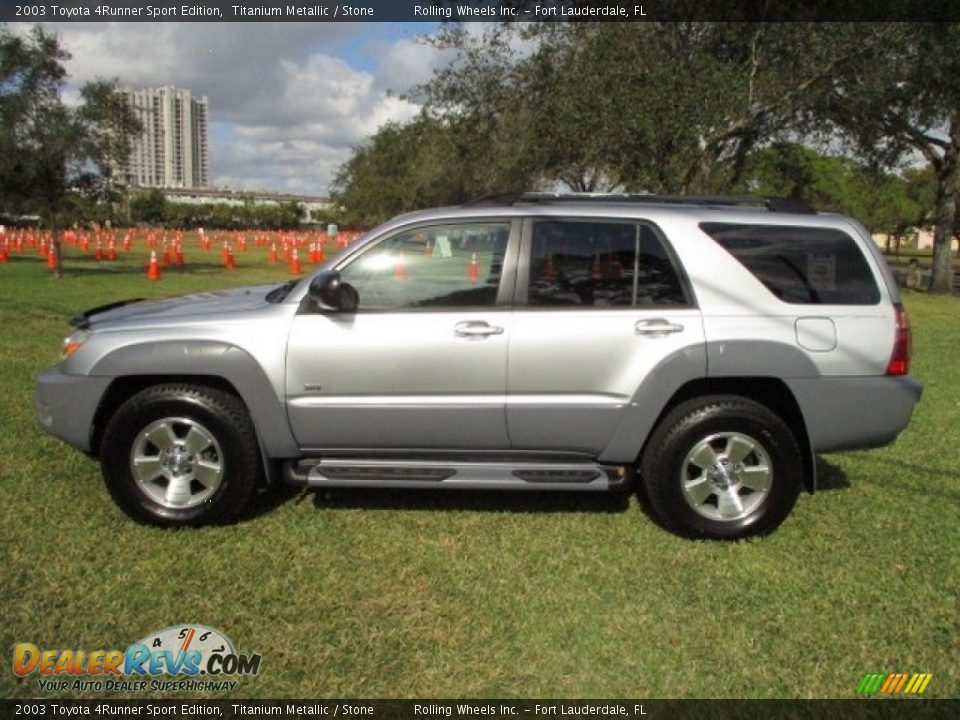 2003 Toyota 4Runner Sport Edition Titanium Metallic / Stone Photo #3