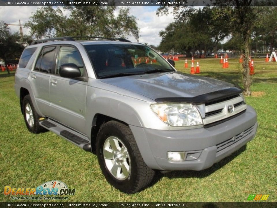 2003 Toyota 4Runner Sport Edition Titanium Metallic / Stone Photo #13