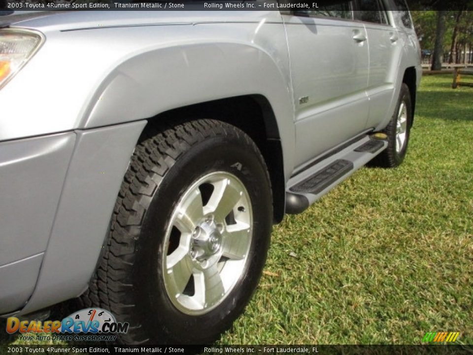 2003 Toyota 4Runner Sport Edition Titanium Metallic / Stone Photo #16