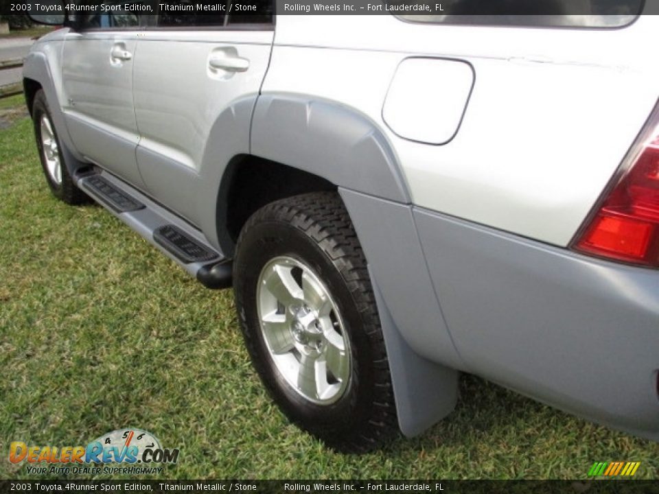 2003 Toyota 4Runner Sport Edition Titanium Metallic / Stone Photo #18