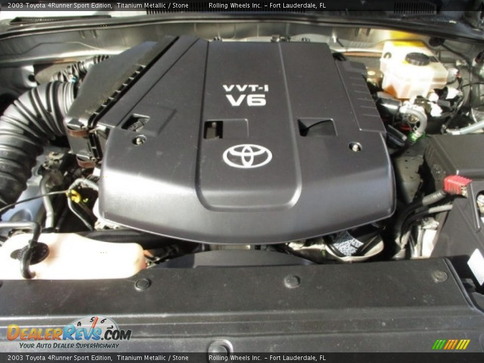 2003 Toyota 4Runner Sport Edition Titanium Metallic / Stone Photo #23