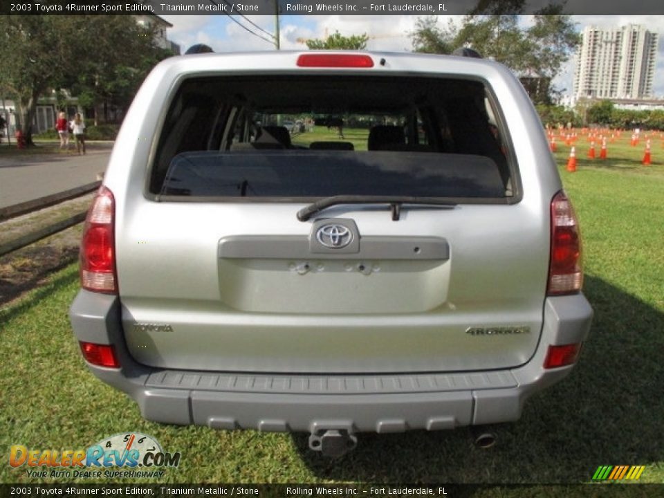 2003 Toyota 4Runner Sport Edition Titanium Metallic / Stone Photo #26