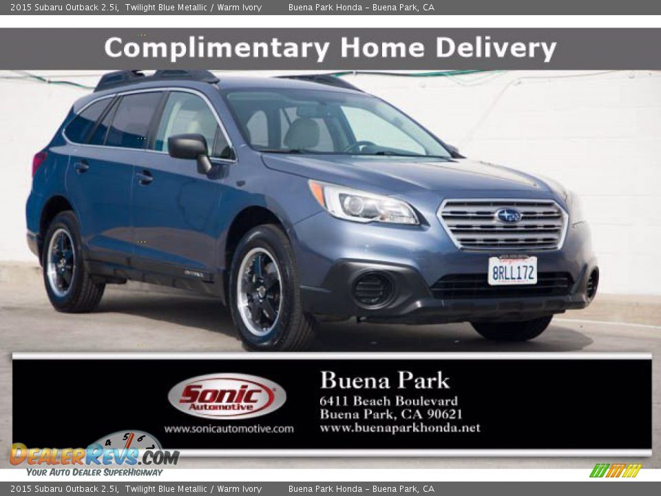 2015 Subaru Outback 2.5i Twilight Blue Metallic / Warm Ivory Photo #1