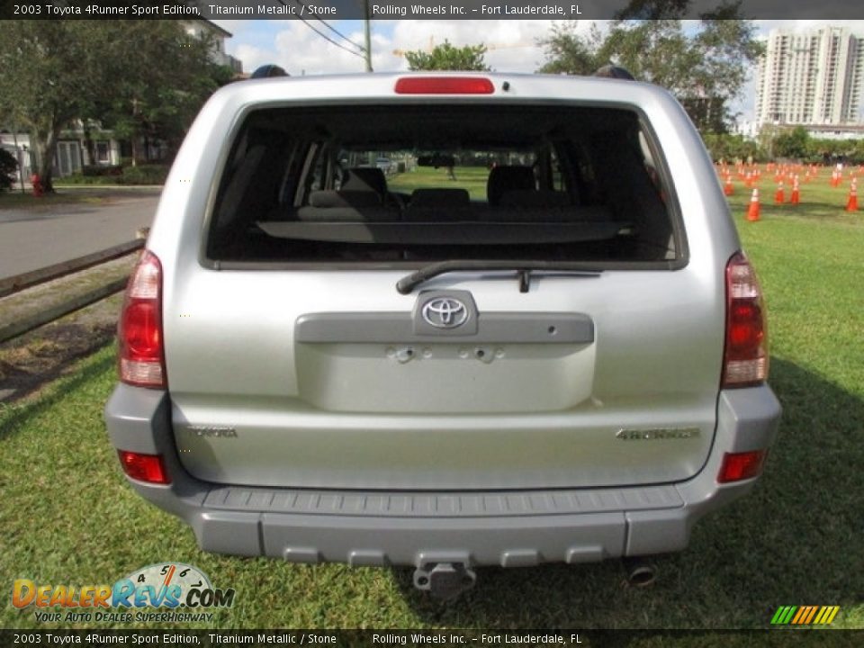 2003 Toyota 4Runner Sport Edition Titanium Metallic / Stone Photo #27