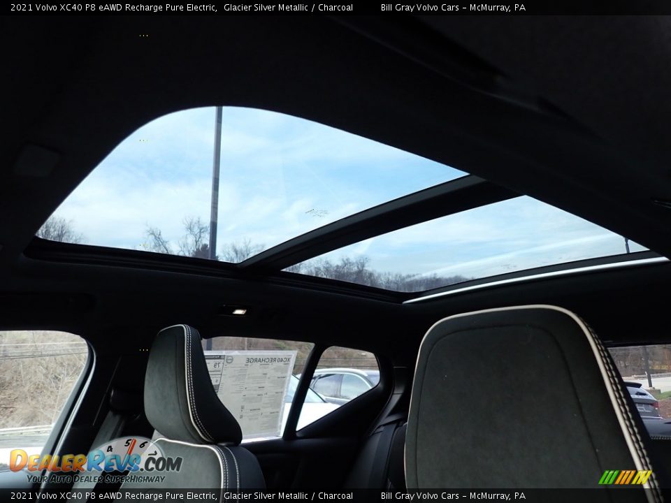 Sunroof of 2021 Volvo XC40 P8 eAWD Recharge Pure Electric Photo #12