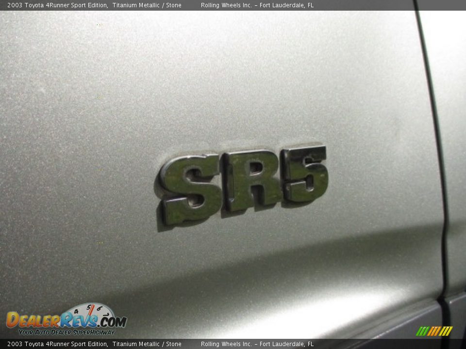 2003 Toyota 4Runner Sport Edition Titanium Metallic / Stone Photo #29