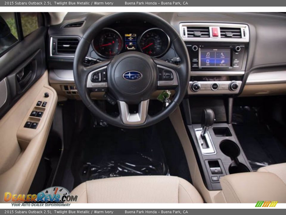 2015 Subaru Outback 2.5i Twilight Blue Metallic / Warm Ivory Photo #5