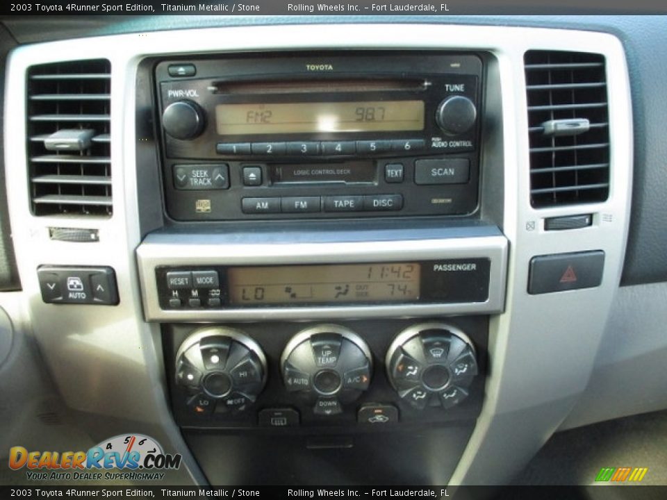 2003 Toyota 4Runner Sport Edition Titanium Metallic / Stone Photo #32