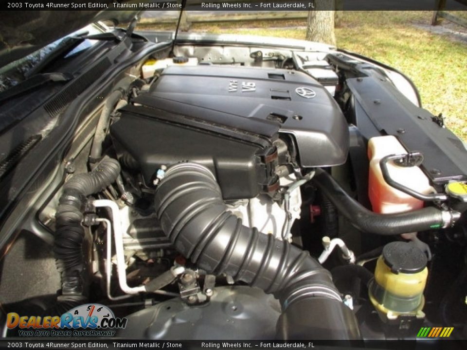 2003 Toyota 4Runner Sport Edition Titanium Metallic / Stone Photo #35