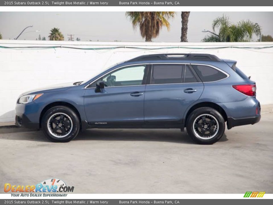 2015 Subaru Outback 2.5i Twilight Blue Metallic / Warm Ivory Photo #10