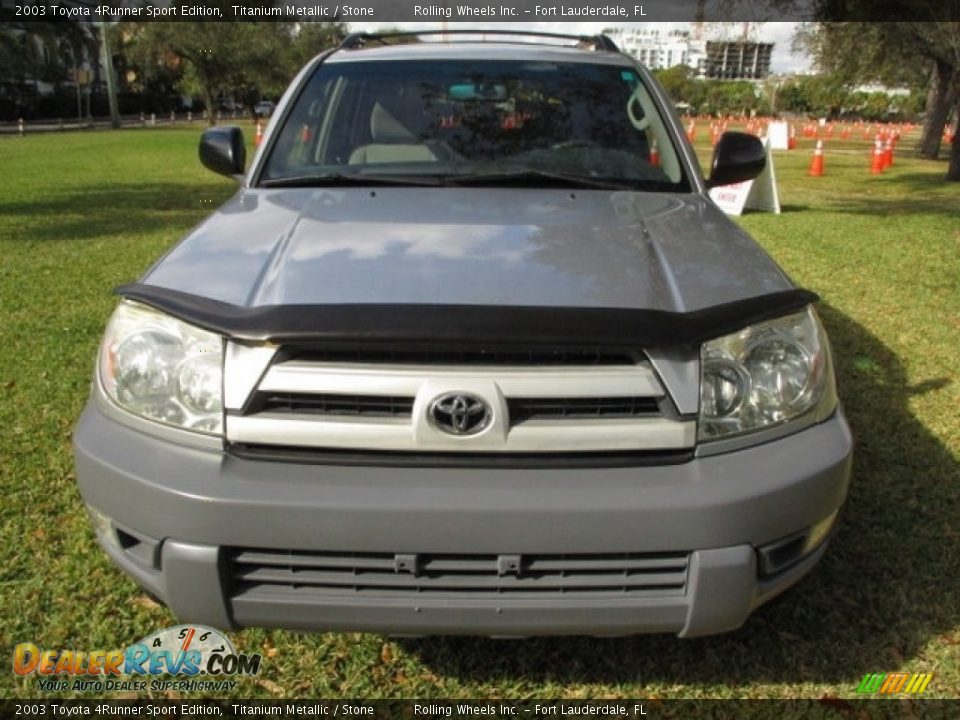 2003 Toyota 4Runner Sport Edition Titanium Metallic / Stone Photo #36