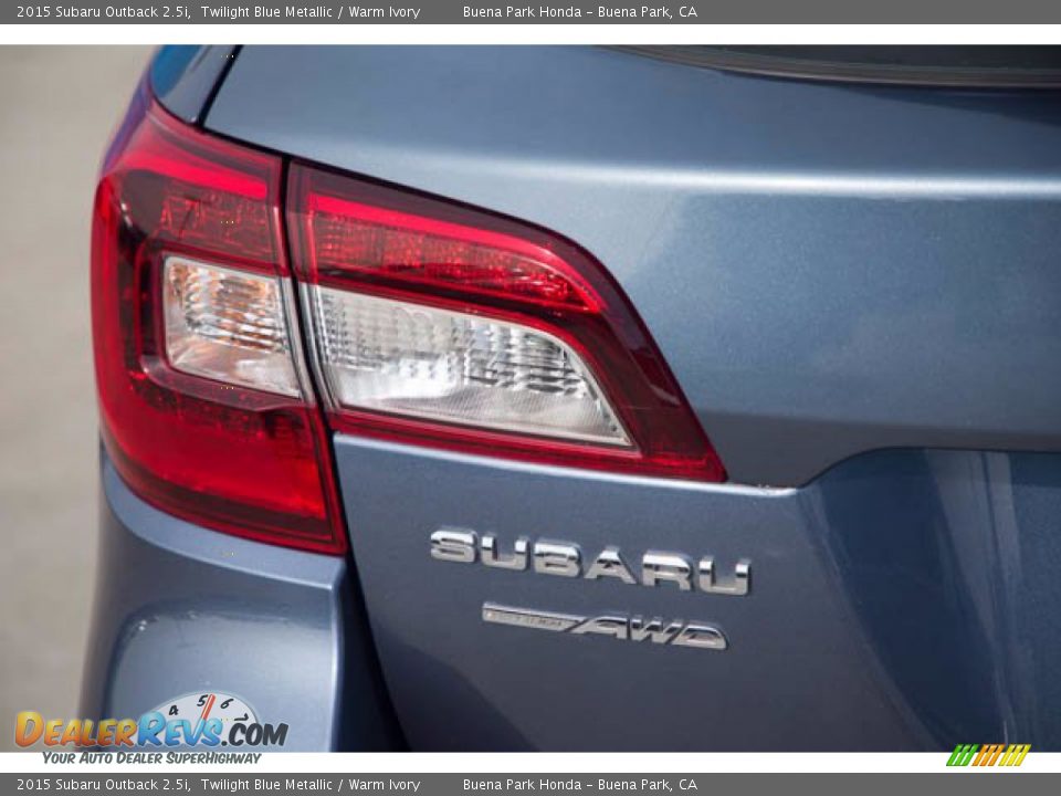 2015 Subaru Outback 2.5i Twilight Blue Metallic / Warm Ivory Photo #12
