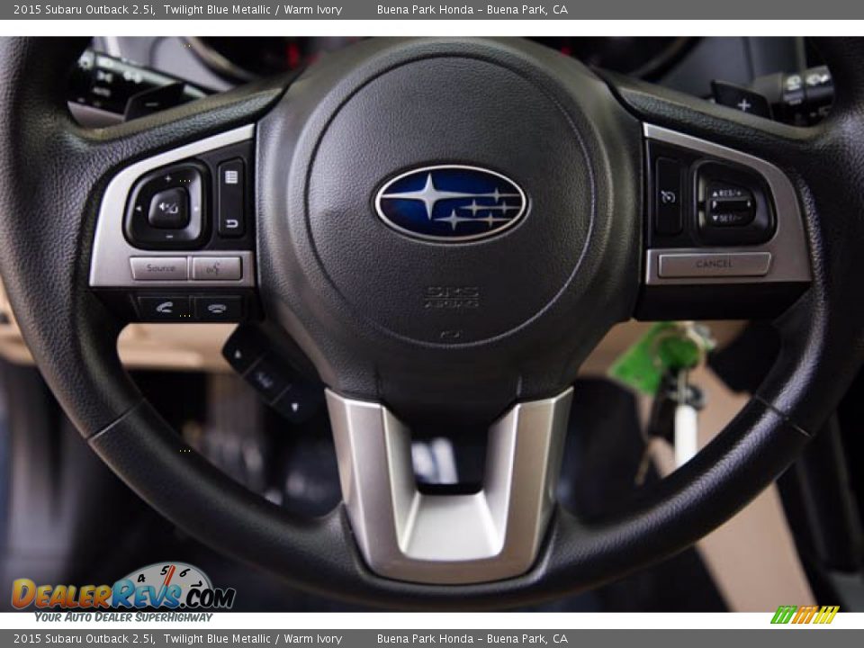 2015 Subaru Outback 2.5i Steering Wheel Photo #15