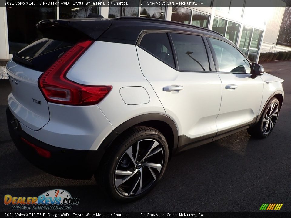 2021 Volvo XC40 T5 R-Design AWD Crystal White Metallic / Charcoal Photo #2