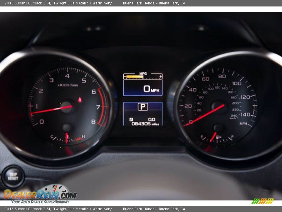 2015 Subaru Outback 2.5i Gauges Photo #26