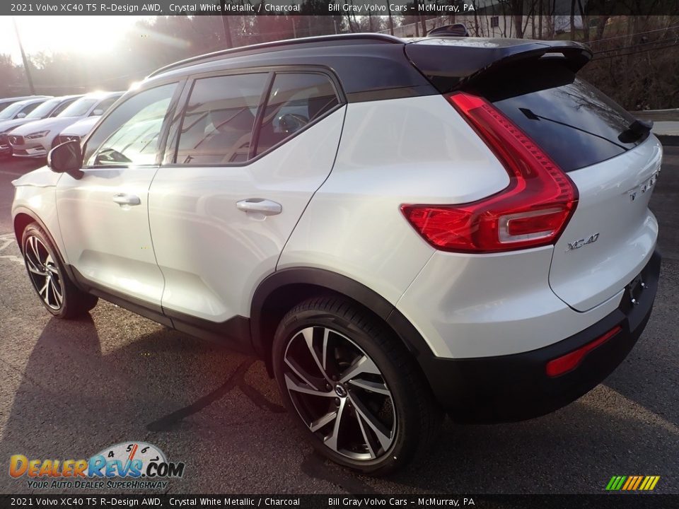 2021 Volvo XC40 T5 R-Design AWD Crystal White Metallic / Charcoal Photo #4