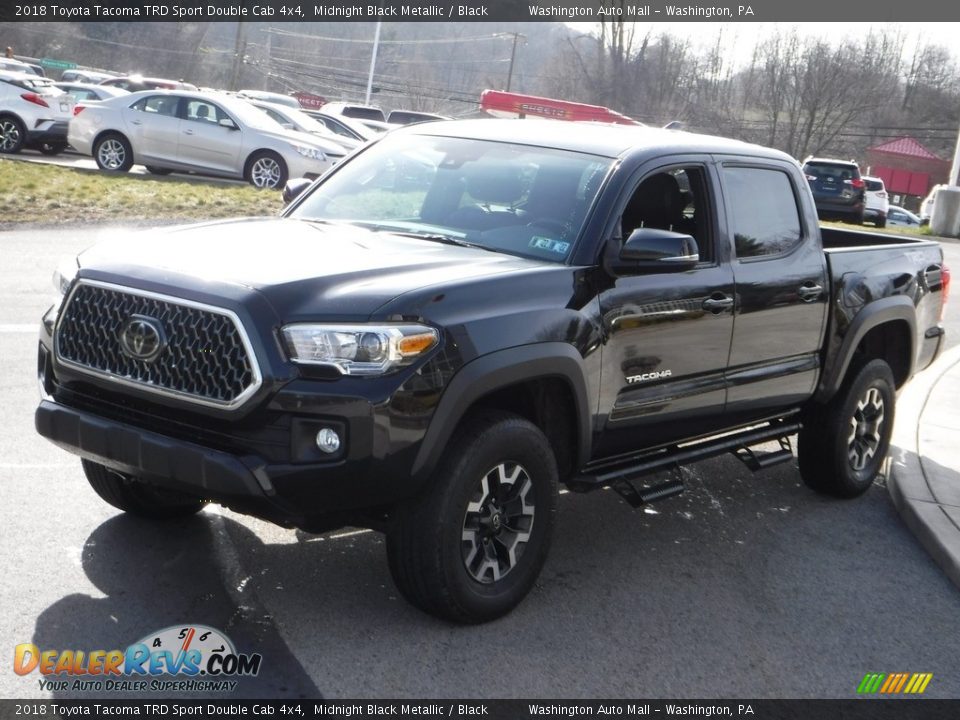 2018 Toyota Tacoma TRD Sport Double Cab 4x4 Midnight Black Metallic / Black Photo #13