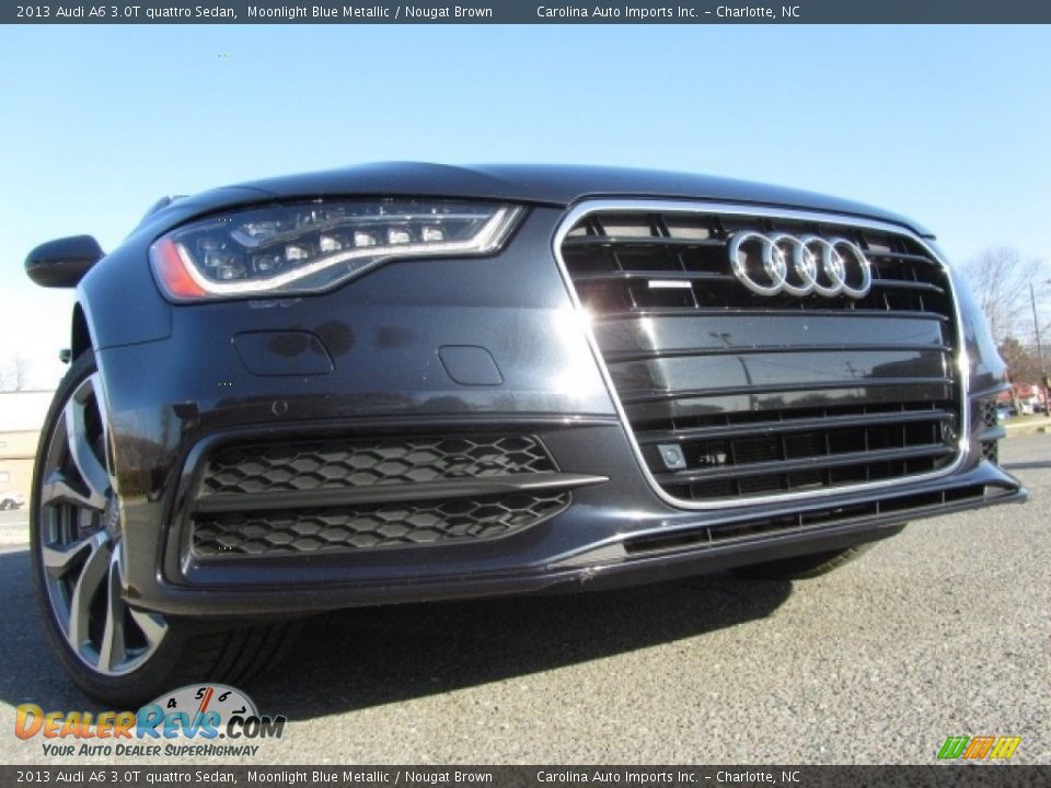 2013 Audi A6 3.0T quattro Sedan Moonlight Blue Metallic / Nougat Brown Photo #2