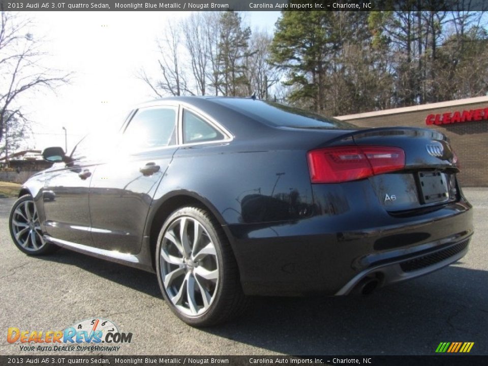 2013 Audi A6 3.0T quattro Sedan Moonlight Blue Metallic / Nougat Brown Photo #8