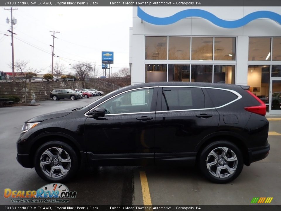 2018 Honda CR-V EX AWD Crystal Black Pearl / Black Photo #2