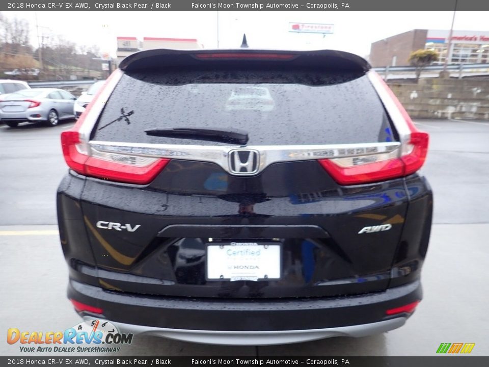 2018 Honda CR-V EX AWD Crystal Black Pearl / Black Photo #4