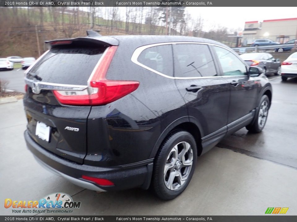 2018 Honda CR-V EX AWD Crystal Black Pearl / Black Photo #6