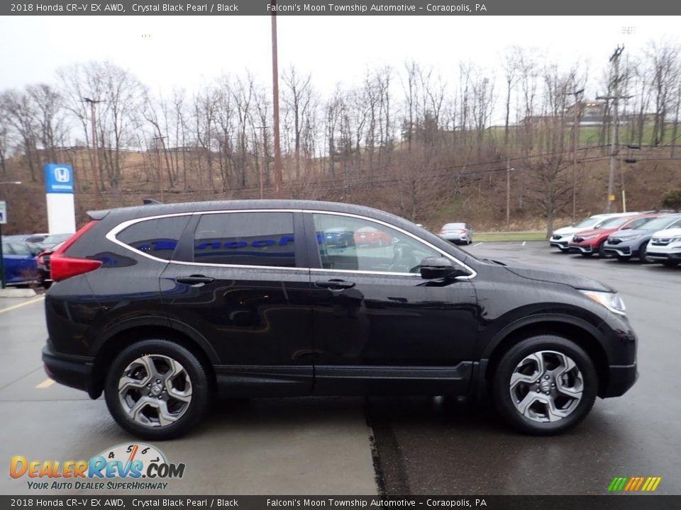 2018 Honda CR-V EX AWD Crystal Black Pearl / Black Photo #7