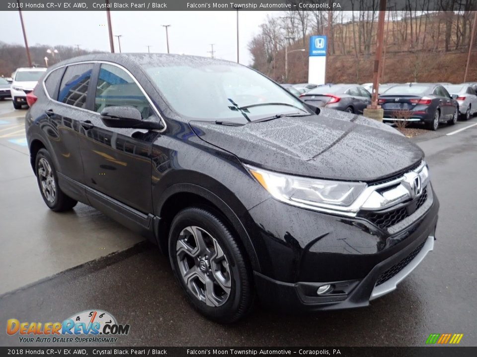 2018 Honda CR-V EX AWD Crystal Black Pearl / Black Photo #8