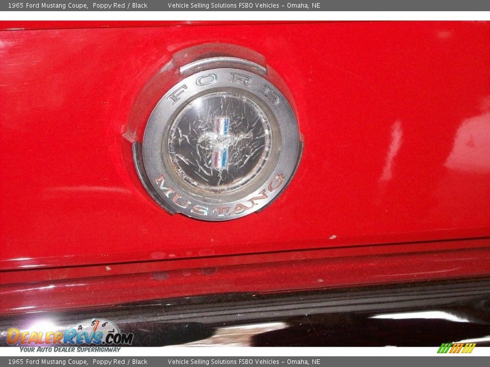 1965 Ford Mustang Coupe Poppy Red / Black Photo #11