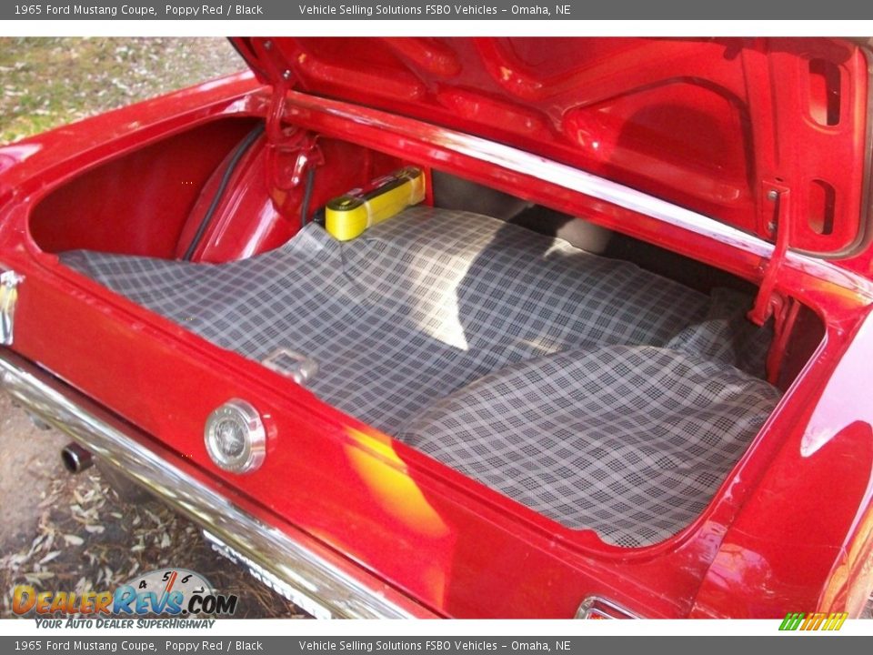 1965 Ford Mustang Coupe Poppy Red / Black Photo #12