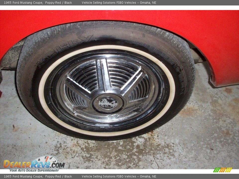 1965 Ford Mustang Coupe Poppy Red / Black Photo #13