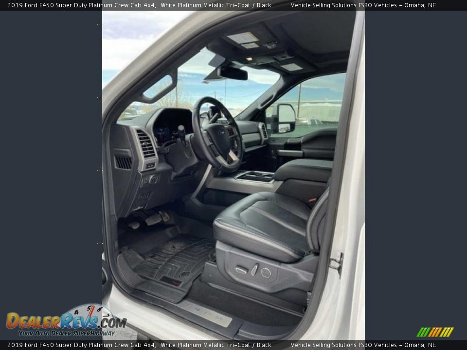 2019 Ford F450 Super Duty Platinum Crew Cab 4x4 White Platinum Metallic Tri-Coat / Black Photo #3
