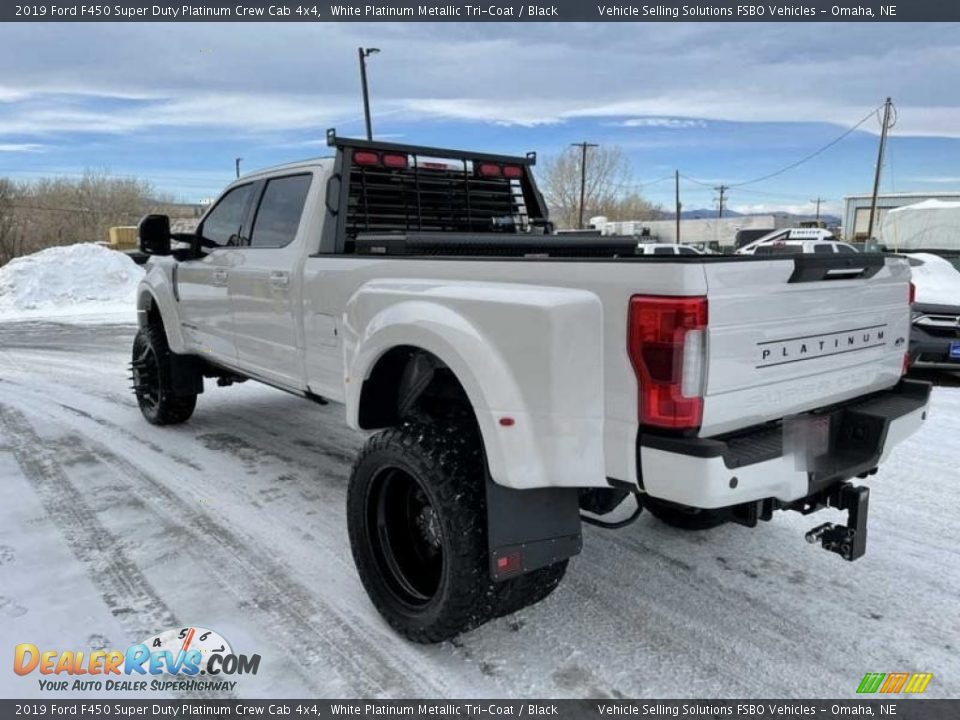 2019 Ford F450 Super Duty Platinum Crew Cab 4x4 White Platinum Metallic Tri-Coat / Black Photo #5