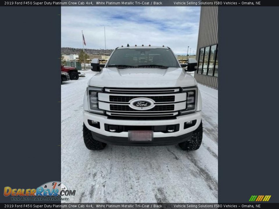 2019 Ford F450 Super Duty Platinum Crew Cab 4x4 White Platinum Metallic Tri-Coat / Black Photo #6