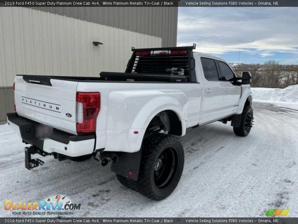 2019 Ford F450 Super Duty Platinum Crew Cab 4x4 White Platinum Metallic Tri-Coat / Black Photo #12