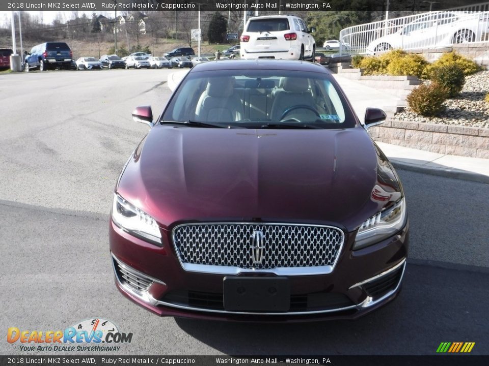 2018 Lincoln MKZ Select AWD Ruby Red Metallic / Cappuccino Photo #10