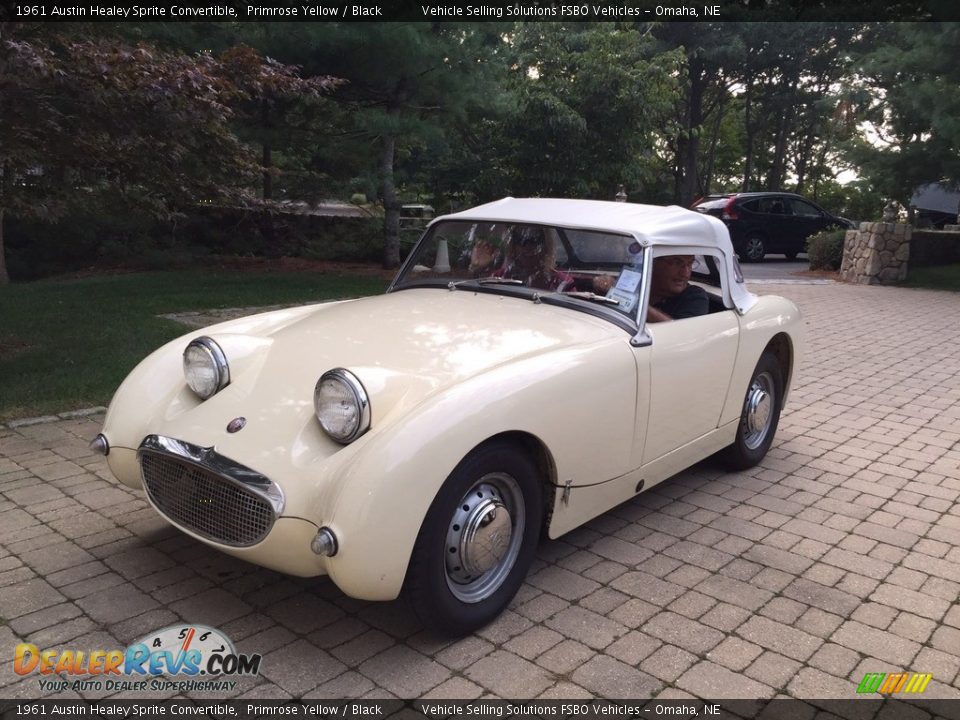 1961 Austin Healey Sprite Convertible Primrose Yellow / Black Photo #9