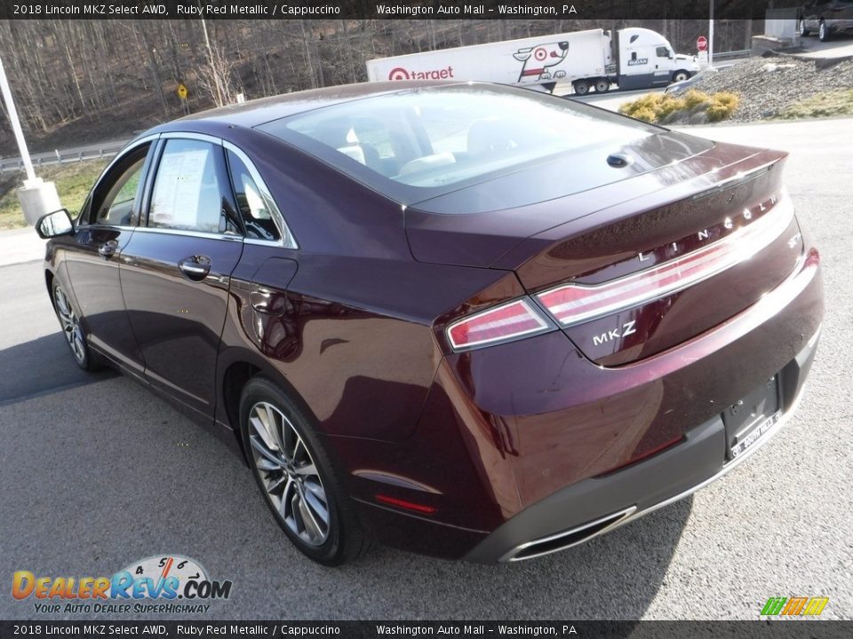 2018 Lincoln MKZ Select AWD Ruby Red Metallic / Cappuccino Photo #14