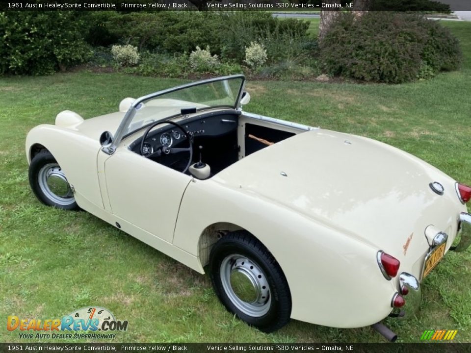 1961 Austin Healey Sprite Convertible Primrose Yellow / Black Photo #12