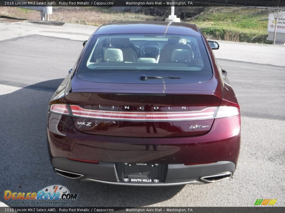 2018 Lincoln MKZ Select AWD Ruby Red Metallic / Cappuccino Photo #15