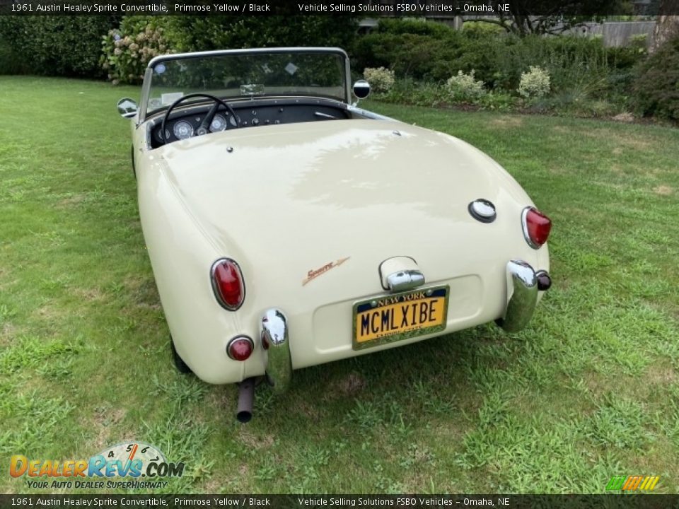 1961 Austin Healey Sprite Convertible Primrose Yellow / Black Photo #14